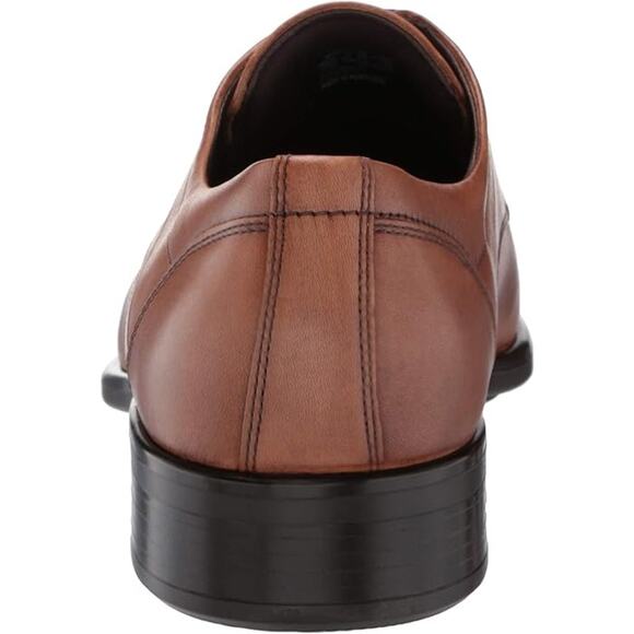 NWT ECCO Men's CITYTRAY Cap Toe Tie Oxford, Brown (AMBER)-Size 10-10.5 - Picture 6 of 7